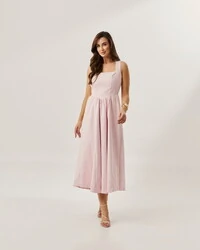 vestido colonial em tricoline com elastano e elastico costa quebela