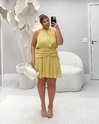 Vestido bruna chicle