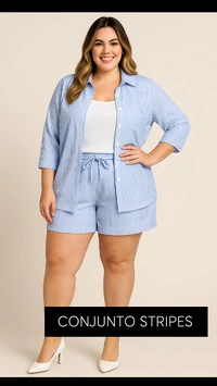 conjunto stripes brunah provador