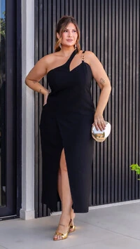 pre venda vestido midi cut out alca correntes mr fr