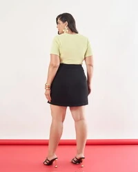 Blusa babylook malha kayla