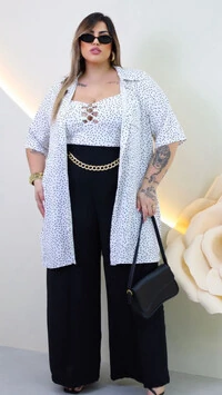 camisa airflow com cropped bojo poa