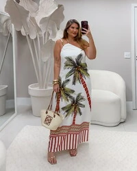 Pre venda vestido longo salinas white duas