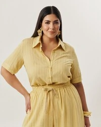 conjunto risca de giz camisa+ calca comfy e forrada 100% algodao quebela