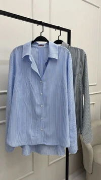 Camisa stripes hotpink