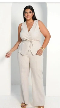 blusa transpasse cleo linho de viscose upper