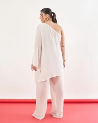 Blusa sheron crepe um ombro kayla