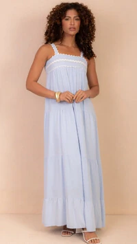 vestido sofia linho com renda zig zag sml