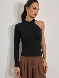 Blusa carol malha assimetrica kayla