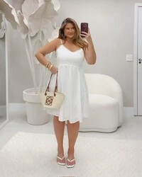 Pre venda vestido white marianina