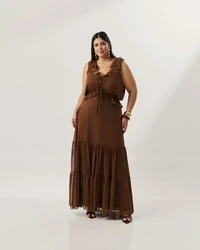 conjunto em crepe ggt com lurex chuvisco quebela