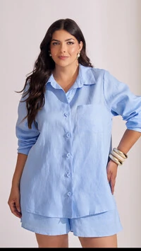 camisa linho collab kayla