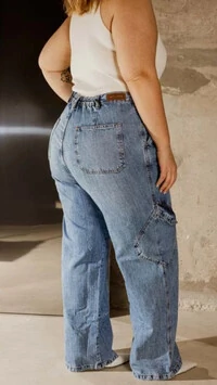calca jeans cargo diagonal izzat