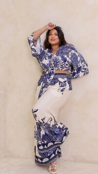 cropped natureza viscose sarjado
