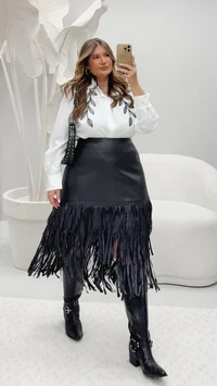 pre venda camisa bordada folhas manga longa duas