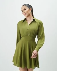 vestido curto camisa chemise quebela