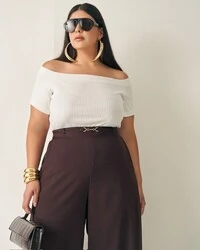 pre venda blusa cropped midi canelada quebela