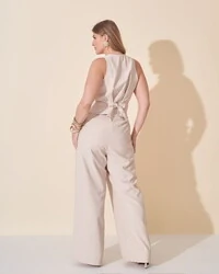 calca alfaiataria viscose nature kayla