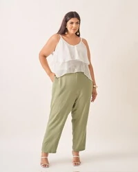 Blusa regata jabour cibele crepe kayla