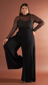 blusa meia gola com tule poa quebela