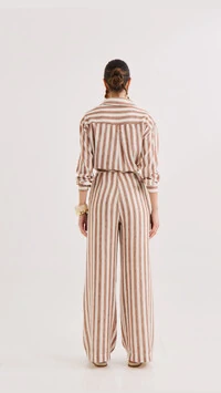 Conjunto stripes euro golden quebela