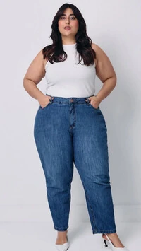 Calca mom jeans izzat