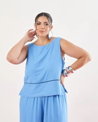 Blusa viscose com rendinha Dayse kayla