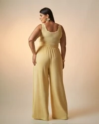 regata malha kayla com renda e botao