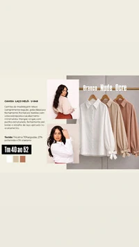 Camisa tricoline algodão laco helo upper