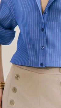 camisa stripes algodao quebela
