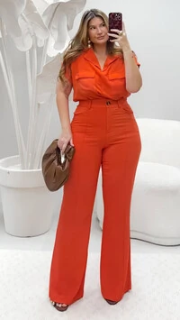 blusa aires com gola polo linho com elastano upper