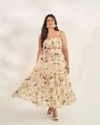 vestido floral florenza quebela