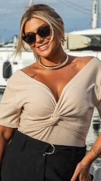 Pre venda blusa malha canelada nozinho mr fr