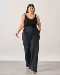 Calca linho de viscose reta kayla