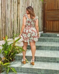 pre venda macaquinho estampado flor marina mr fr