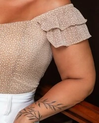 Pre venda blusa cigana crepe com lurex mr fr