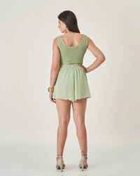 shorts alicia kayla liso e forro