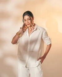 conjunto camisa e calca linho quebela