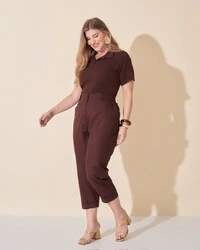 blusa malha micro rib polo kayla