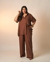 camisa nalu viscose e linho kayla