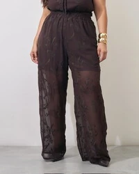 calca crepe com forro de shorts crepe trabalhado juli kayla