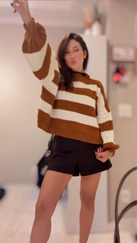 Blusa listra tricot planet