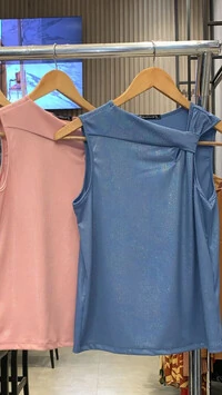 blusa regata malha foil torcido predil