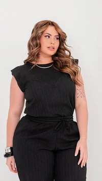 conjunto blusa muscle e calca jogger predil
