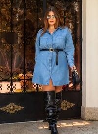 Pre venda vestido mini vesti denim mr fr