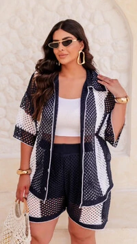 conjunto tricot gringa shorts carol planet