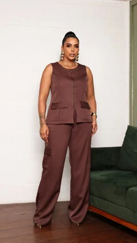 blusa colete bianca alfaiataria ziper upper