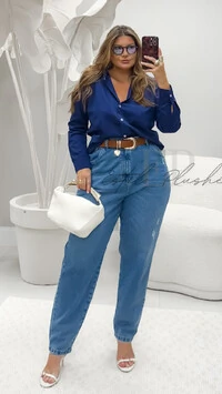 calca jeans reta claro brunah