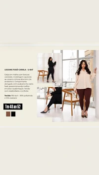 Calca legging fuso pezinho upper