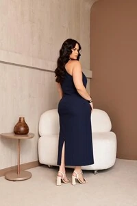 vestido alfa crepe scuba upper